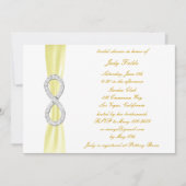 イエローダイヤモンドインフィニティブライダルシャワー招待 招待状 (正面)