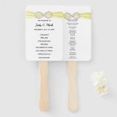 イエローダイヤモンドインフィニティ結婚式 プログラムファン ハンドファン (正面&裏面)