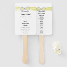 イエローダイヤモンドインフィニティ結婚式 プログラムファン ハンドファン