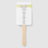 イエローダイヤモンドインフィニティ結婚式 プログラムファン ハンドファン (裏面)