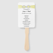 イエローダイヤモンドインフィニティ結婚式 プログラムファン ハンドファン (正面)