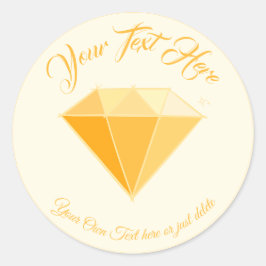 イエローダイヤモンドジェムストーンジュエリー。50ゴールデン結婚ズ ラウンドシール