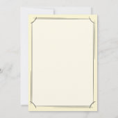 イエローダイヤモンドジェムストーンジュエリー。50ゴールデン結婚ズ 招待状 (裏面)