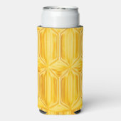 イエローダイヤモンドパターンのクーラー スリム缶クーラー (Seltzer裏面)