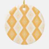 イエローダイヤモンドパターン セラミックオーナメント (裏面)