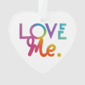 イエローダイヤモンド数々のおよびカラーアクリルハート オーナメント (裏面)