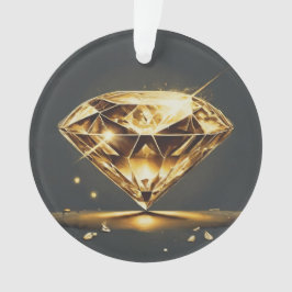 イエローダイヤモンド数々のおよびカラースマイル文字 オーナメント