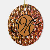 イエローダイヤモンド、オレンジダイヤモンド、宝石 セラミックオーナメント (左)