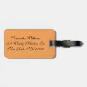 イエローダイヤモンド、オレンジダイヤモンド、宝石 ラゲッジタグ (裏面横)