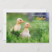 イエローダクリングスイースター招待状 招待状 (正面)