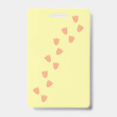 イエローダクリングバスホールパスバッジ バッジ (裏面)