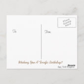 イエローダッキー池&カタイル1歳の誕生日 ポストカード (裏面)