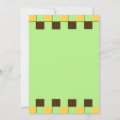 イエローダッキー1歳の誕生日 招待状 (裏面)