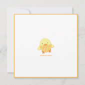 イエローダッキー(アヒルちゃん)ニュートラルベビーシャワー招待状 招待状 (裏面)