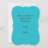 イエローダックことわざパックハッピーバースデーカード (裏面)