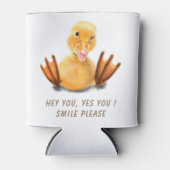 イエローダックよくはしゃぐウインククーラーボックススマイル漫画 缶クーラー (正面)