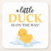 イエローダックアバビーズオンザウェイ紙コースター スクエアペーパーコースター (正面)