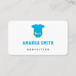 イエローダックオンボディースートベビーシッターミニマル 名刺