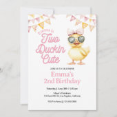 イエローダックテーマ2ダッキンキュート2歳 招待状 (正面)