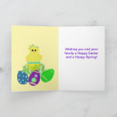 イエローダックハッピーイースター シーズンカード (内部)