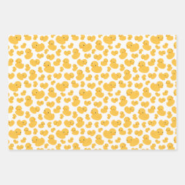 イエローダックバブルバスギフトラッピング紙セット ラッピングペーパーシート