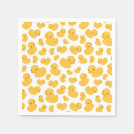 イエローダックバブルバスパターンパーティーナプキン スタンダードカクテルナプキン