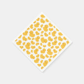 イエローダックバブルバスパターンパーティーナプキン スタンダードカクテルナプキン (角)