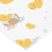 イエローダックバブルバスパターン（の模様が）あるテーブルクロス テーブルクロス (アングル)