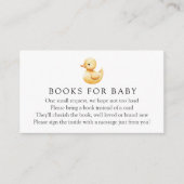 イエローダックブックベビー依頼 エンクロージャーカード (正面)