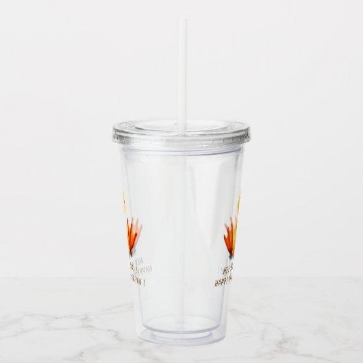 イエローダック誕生日アクリルタンブラー アクリルタンブラー (右)