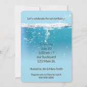 イエローダック(誕生日プールパーティー) 招待状 (裏面)