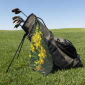 イエローダッフォジルスアイチーリー春の花 ゴルフタオル (グリーン)