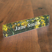 イエローダッフォジルスアイチーリー春の花 デスクネームプレート (側面)