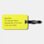 イエローダッフォジルスアイチーリー春の花 ラゲッジタグ (裏面横)