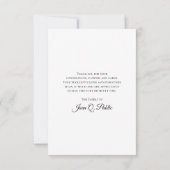 イエローダッフォディルウォーター色春葬儀悔やみや弔慰 サンキューカード (裏面)