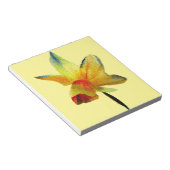 イエローダッフォディル水彩画春花 ノートパッド (アングル)