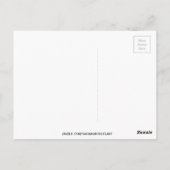 イエローダッフォディル水彩画春花 ポストカード (裏面)