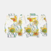 イエローダッフォディル花水彩誕生日 フェイバーボックス (折り畳みなし)