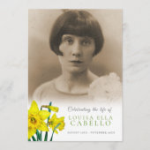 イエローダッフォディル葬儀プログラム プログラム (正面)