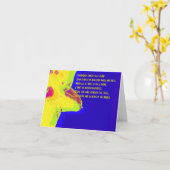 イエローダッフォディル;ウィリアム・ワーズワース詩のノートカード カード (黄色い花)