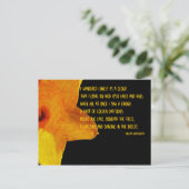 イエローダッフォディル、ウィリアム・ワーズワース詩はがき ポストカード (スタンド正面)