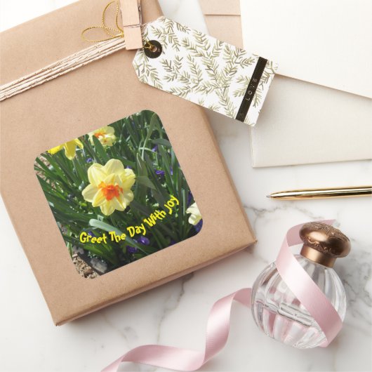 イエローダッフォディル スクエアシール (ギフト)