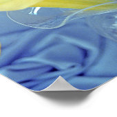 イエローダトゥラフラワーウォールアートプリントポスター ポスター (角)