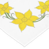 イエローダフォジルスウェルシュウェールズ春フローラ花 テーブルクロス (アングル)