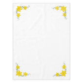 イエローダフォジルスウェルシュウェールズ春フローラ花 テーブルクロス (正面)