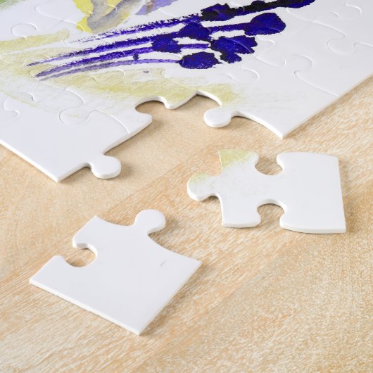 イエローダフォジルスウォーターイラストレーション ジグソーパズル (側面)