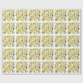 イエローダフォジルスウォーターイラストレーション ラッピングペーパー (フラット)