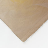 イエローダフォジルスオンホワイト春の結婚式 フリースブランケット (角)