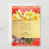 イエローダフォジルスフローラ蝶コーラル移動 案内状 (裏面)