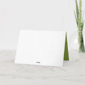 イエローダフォジルスライムグリーン背景誕生日 カード (裏面)